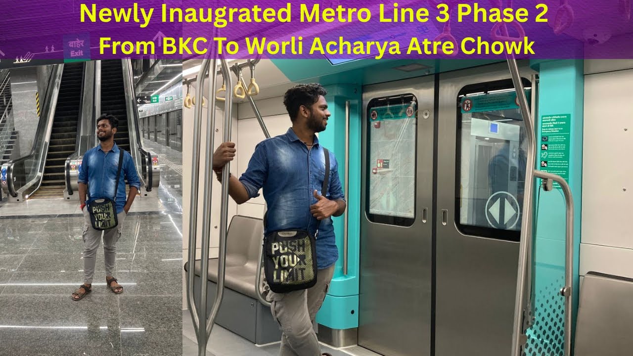 Mumbai Metro Under Mithi River | First commercial run of Mumbai Metro Line 3 Phase 2 Vlog