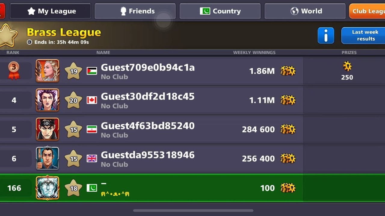 Exclusive Fix : League Winnings Now Counting in 8 Ball Pool ! @8 Ball Pool