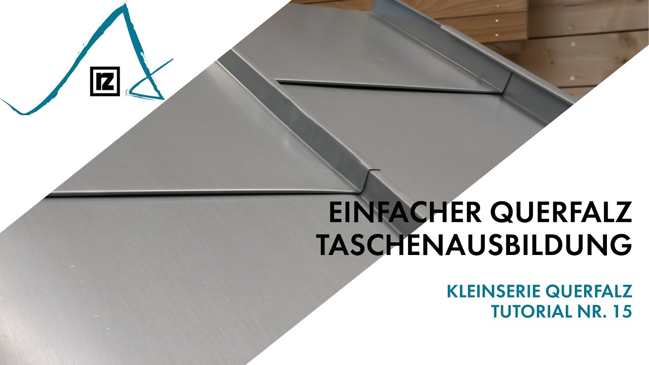 Tutorial: Kleinserie Einfacher Querfalz  - Taschenausbildung (💪💪)