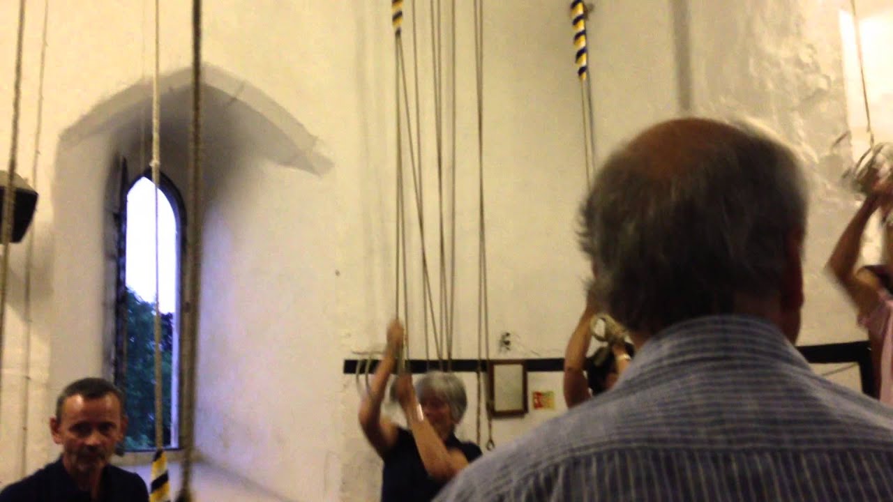 Ringing down all 8 bells at St. Mary the Virgin, Ware, Hertfordshire