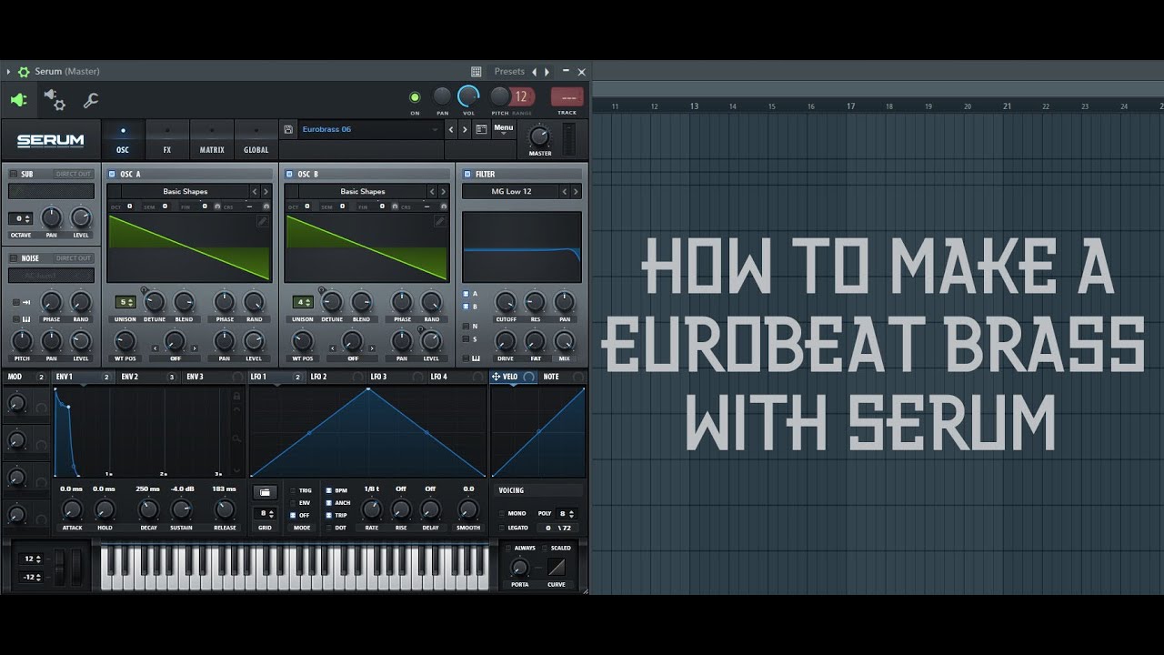 How To Make a Eurobeat Brass With Serum [TUTORIAL]