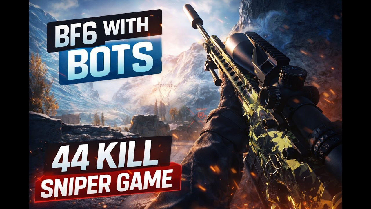 Battlefield 6 Casual Breakthrough Sniping | 44–5 with the PSR Rifle
