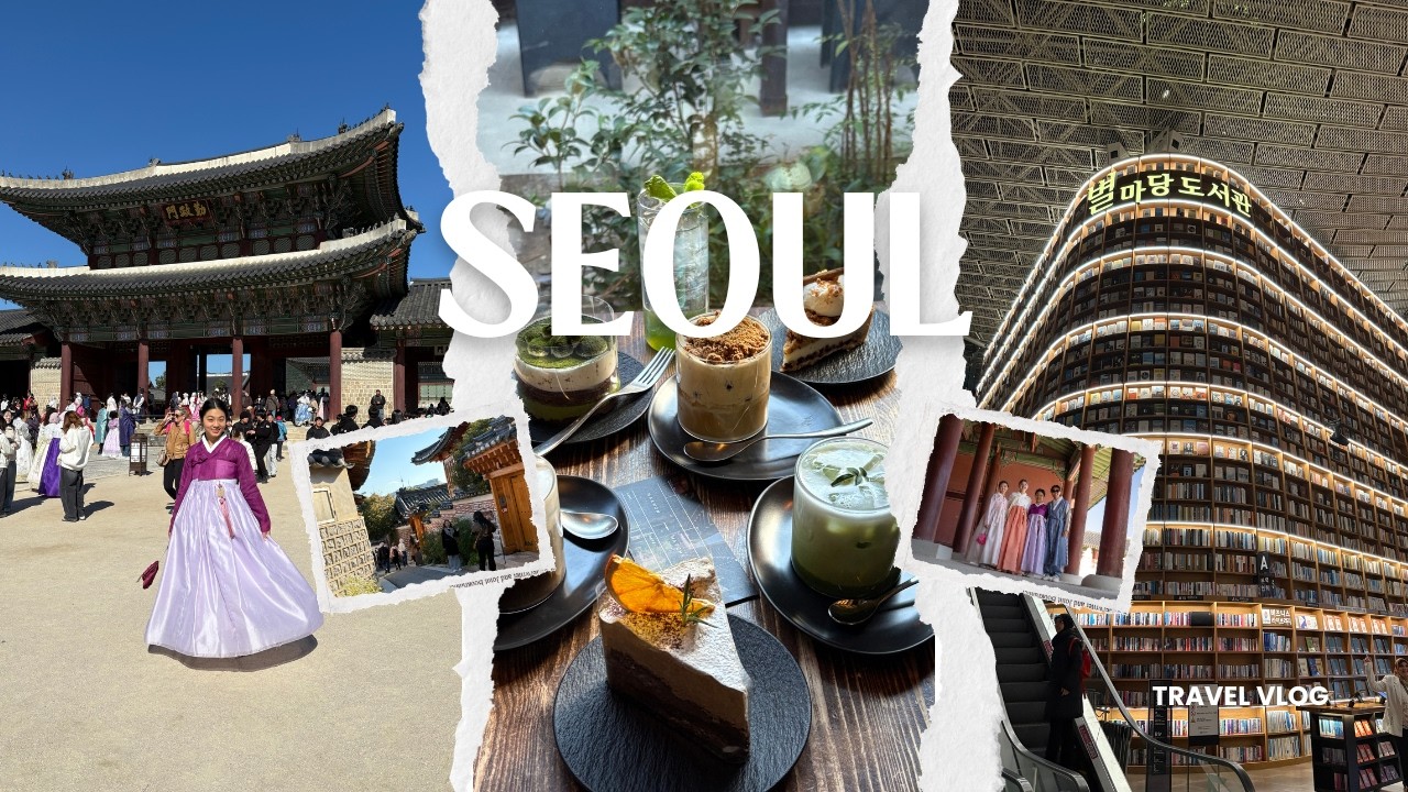 4 days in Seoul 🇰🇷 cafe hopping, skincare, dressing up in hanbok, shopping in seongsu