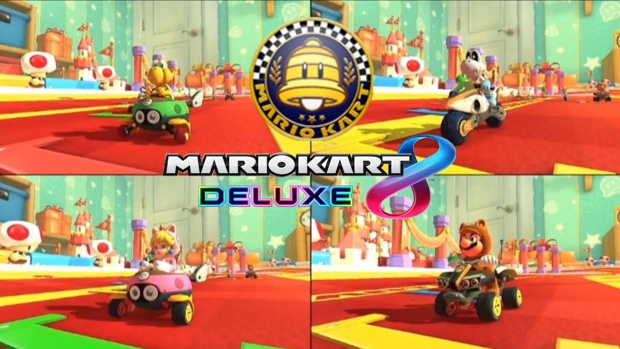 Bell Cup 150cc – Who DOMINATES the Race?! 🚀 | Mario Kart 8 Deluxe (4 Players Switch Gameplay)