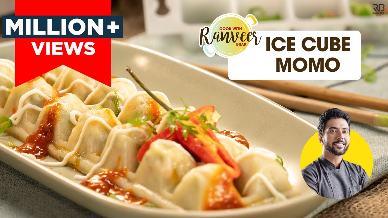 Veg ICE CUBE MOMOS First time ever | मोमो बनाने का नया आसान तरीक़ा | Unique Momo recipe |RanveerBrar