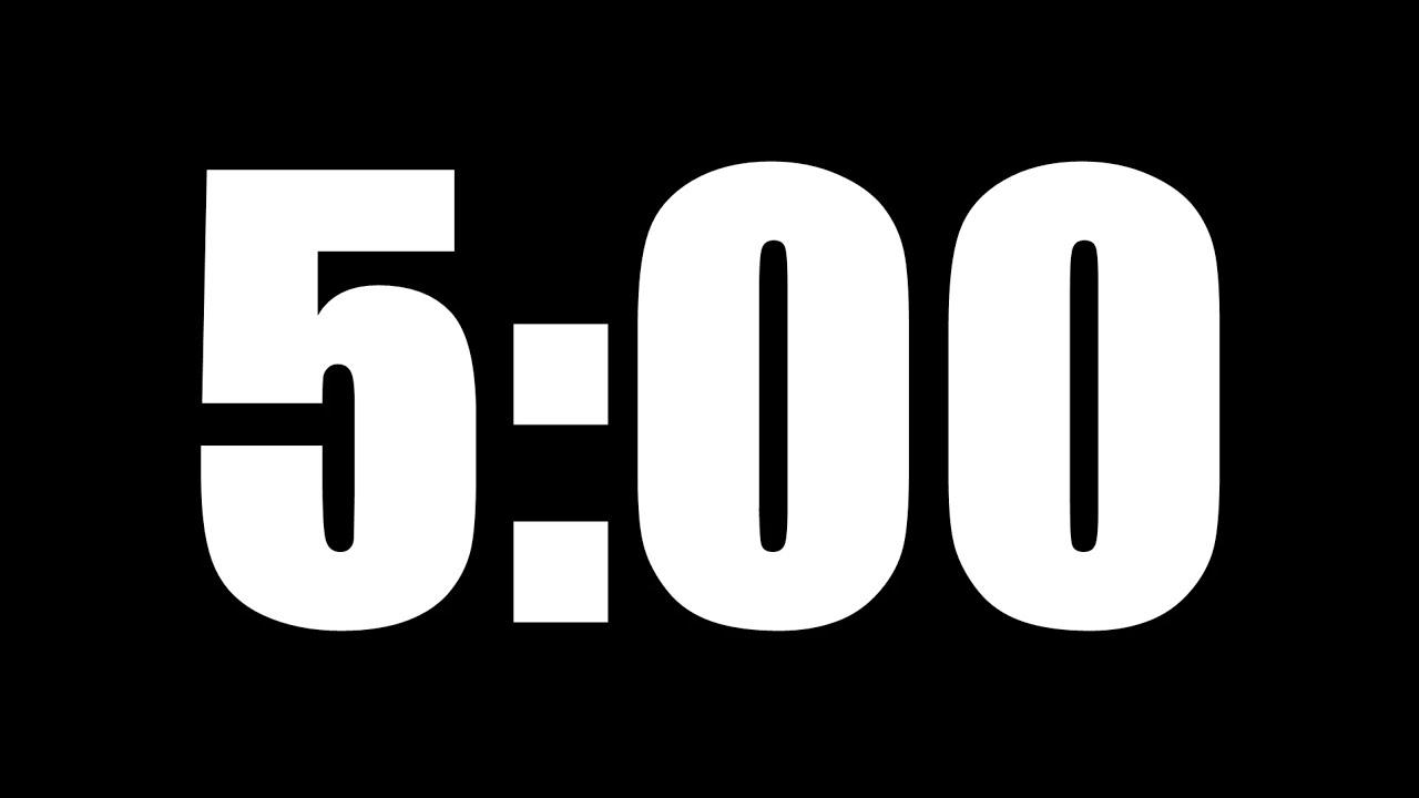 5 MINUTE TIMER | LOUD ALARM  ⏰