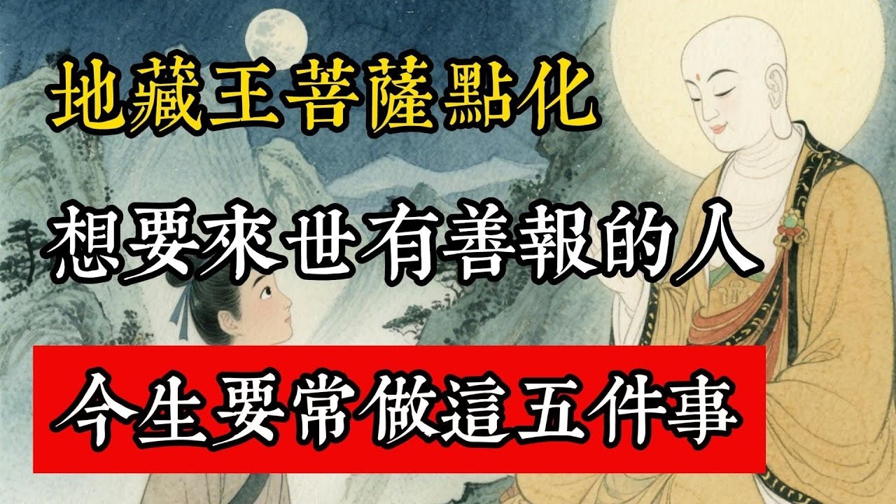 地藏王菩薩點化：想要來世有善報的人，今生要常做這五件事！#佛教 #佛家 #佛法 #佛學知識 #佛學智慧 #修心修行 #佛教文化 #禪悟人生 #傳統文化