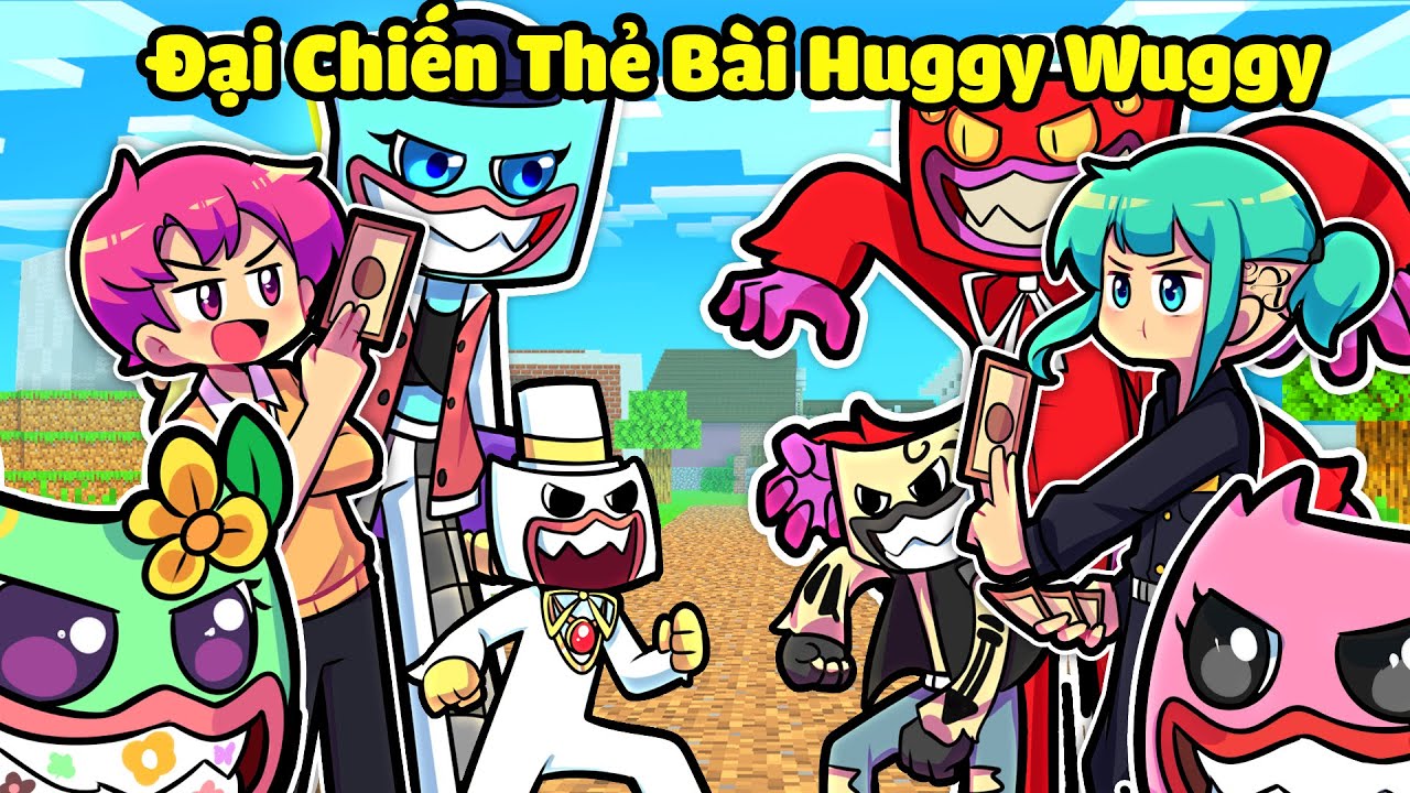 HIHA VÀ YUMMIE ĐẠI CHIẾN THẺ BÀI GIA TỘC HUGGY WUGGY*ĐẠI CHIẾN THẺ BÀI HUGGY WUGGY 🥰🤣