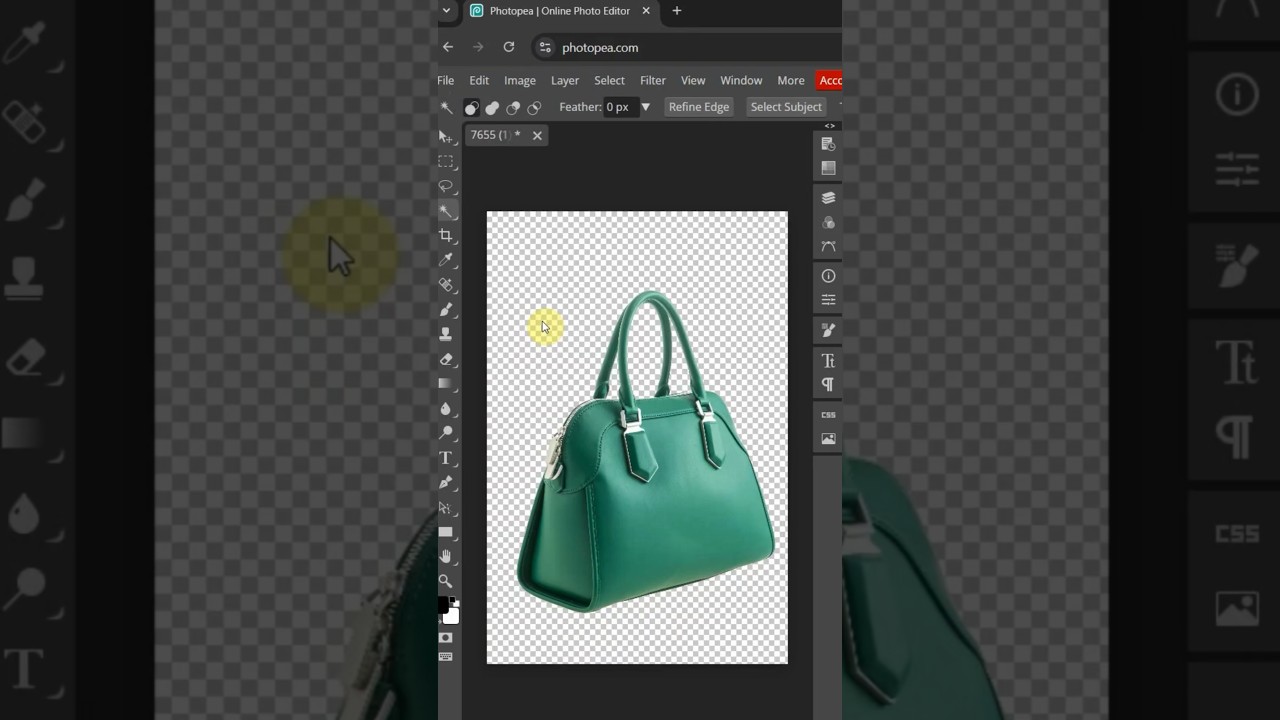 Photopea white background transparent #photopea #photopeatutorial #photoediting