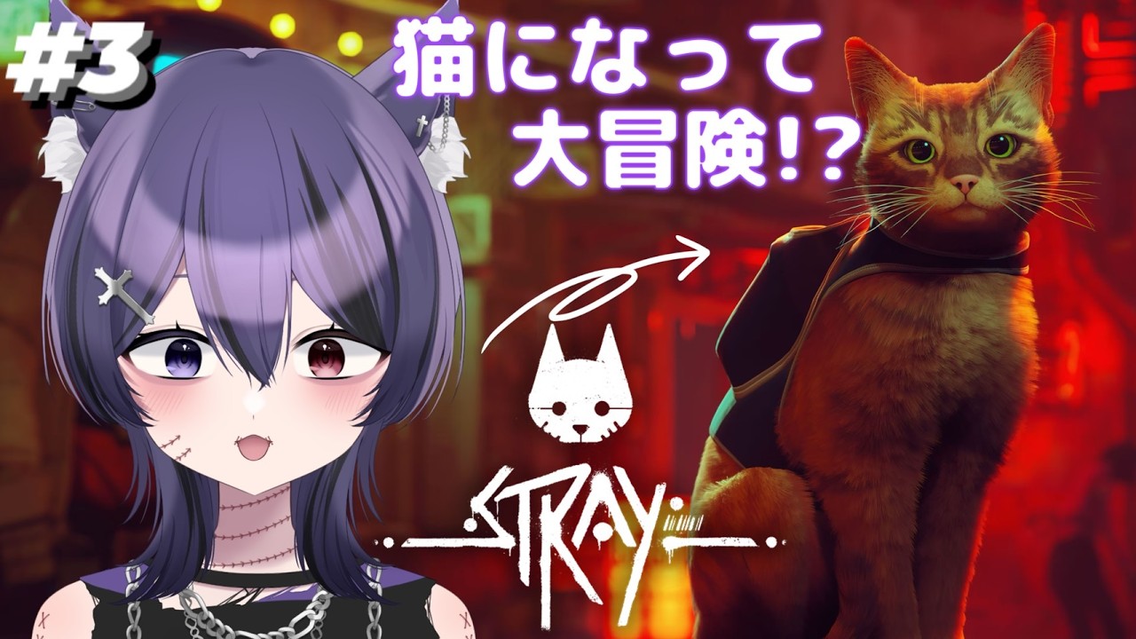 【 STRAY 】#3  今日も今日とて猫になりますか!! 本日23時まで!!　( 死音/#新人vtuber  )