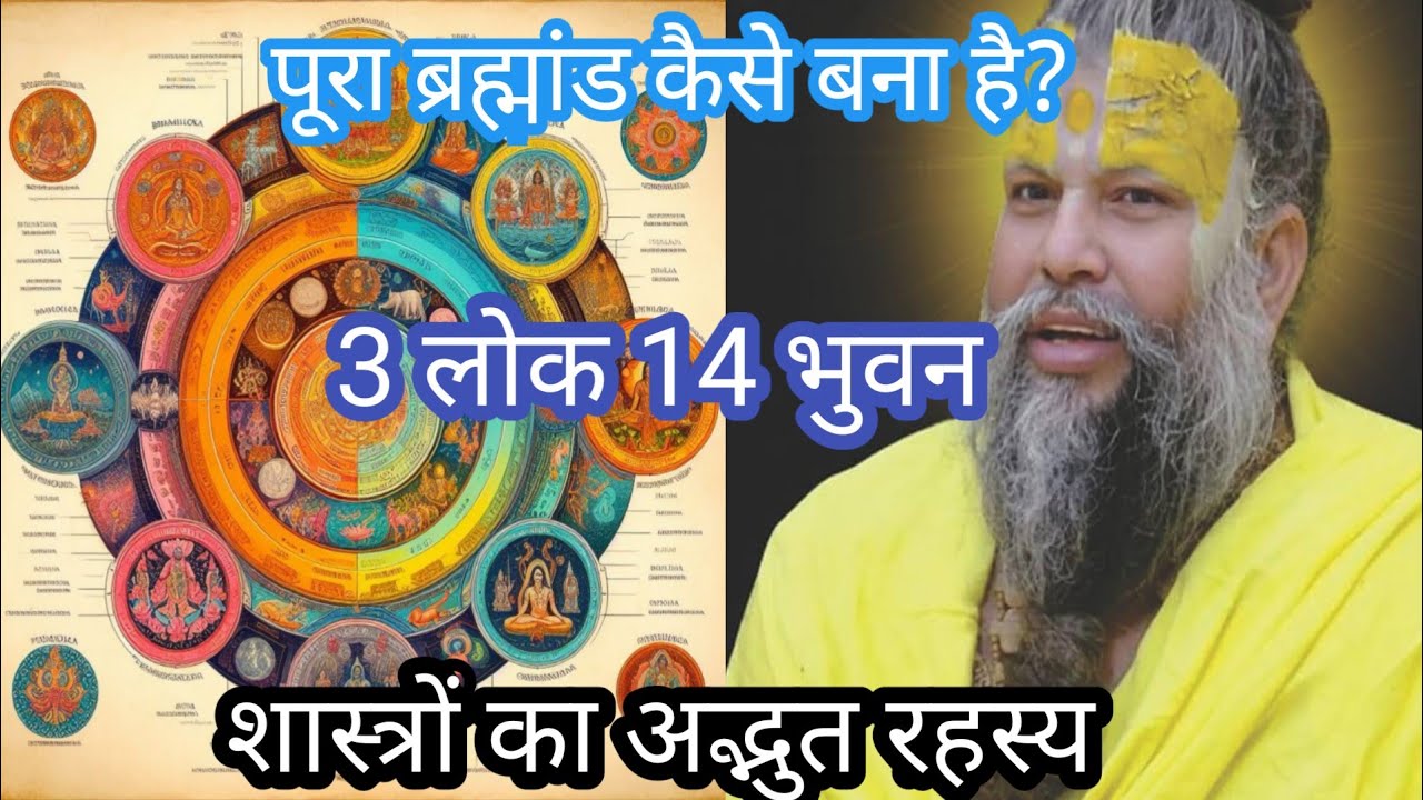 3 लोक 14 भुवन का रहस्य। ब्रह्मांड की पूरी संरचना। Hindu Cosmology Explained 
