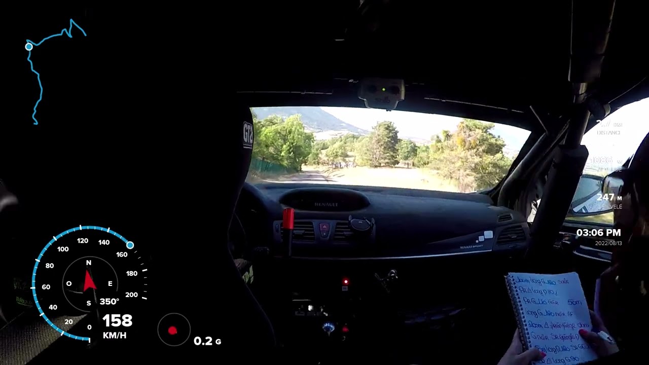 Rallye GAP Racing 2022 ES2 12ème temps scratch (1er hors R5) DUCLAUX / FAURE Megane A8