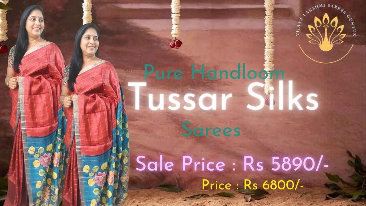 Pure Handloom Tussar Silks #viral  #saree #best #fashion #new #trending #sale #youtube #foryou