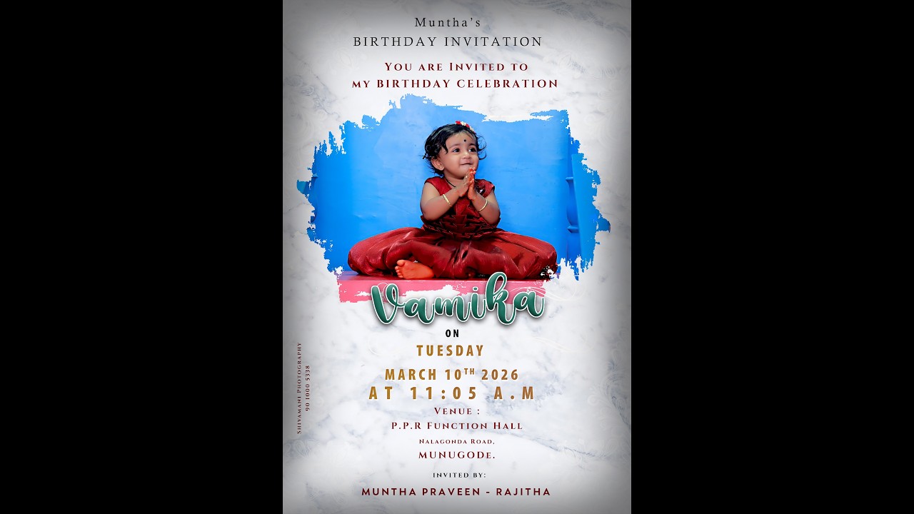 Happy Birthday of Vamika