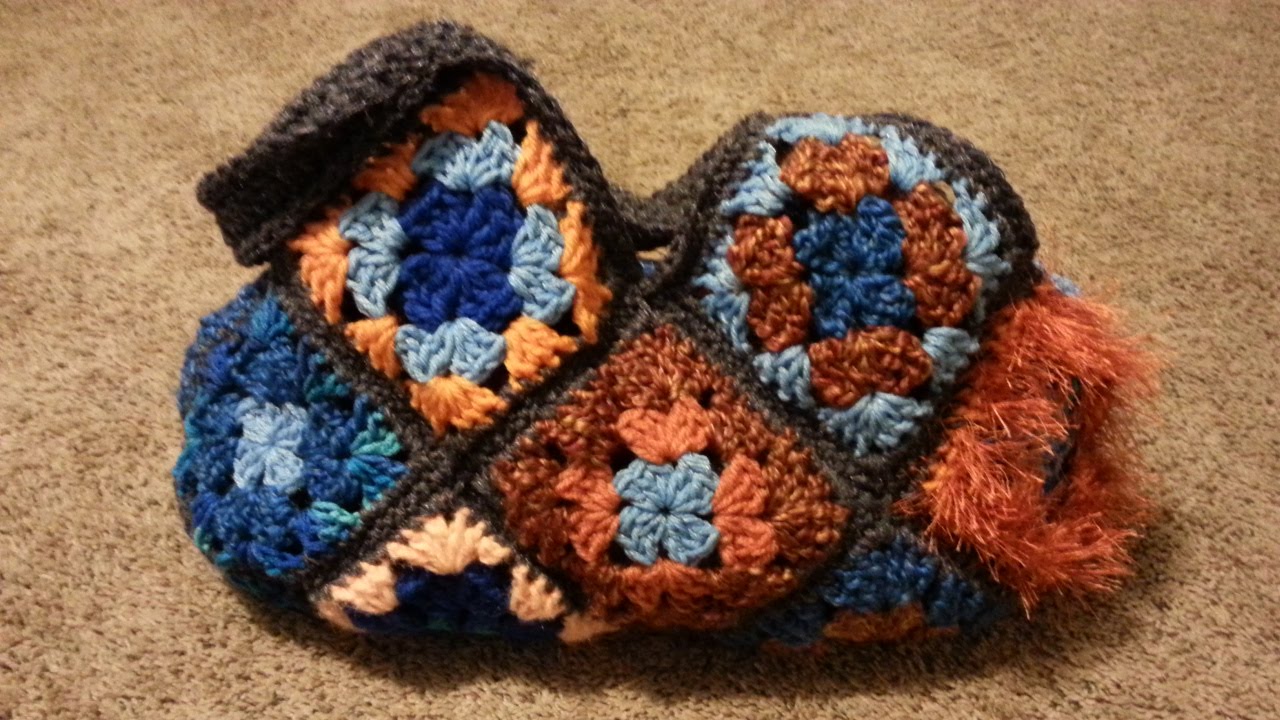 How to Crochet a Bag - 17 Granny Square Bag Tutorial