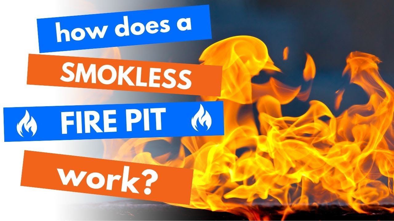 How does a smokeless fire pit work?