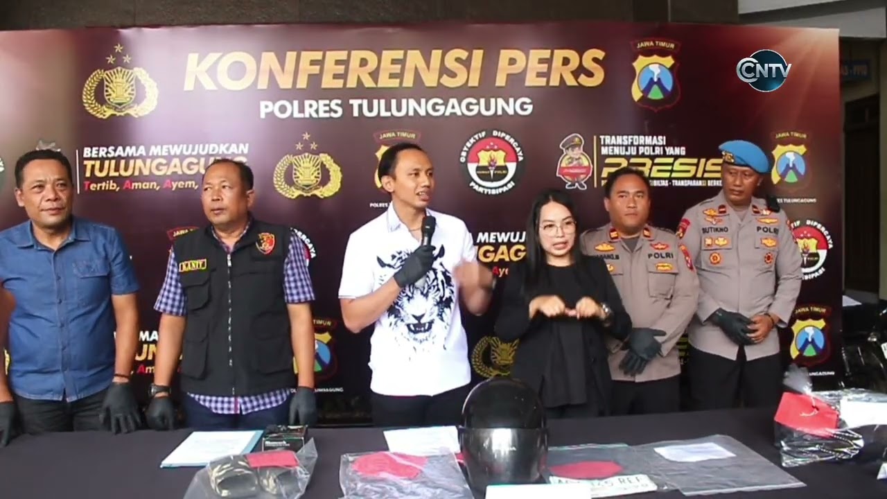 KONFERENSI PERS POLRES TULUNGAGUNG UNGKAP KASUS CURAS