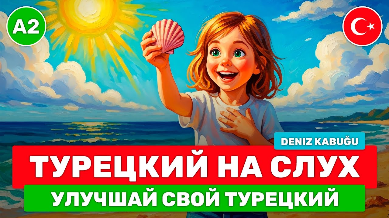 Турецкий язык через интересные истории // Прокачай аудирование и произношение // 🐚 Deniz Kabuğu (A2)