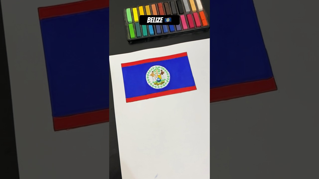Belize 🇧🇿 #flag #shorts #youtubeshorts #belize
