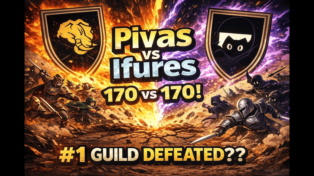 #1 Guild of the server Defeated ?? l 160 vs 160 PvP Albion Online