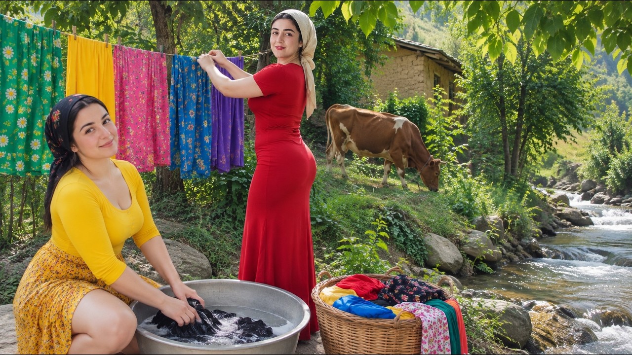 Iranian Girl&rsquo;s Morning Routine in a Village | Rural Life, Cooking & Traditional Food