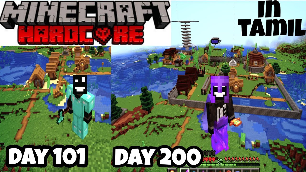 200 Days In Minecraft Hardcore in Tamil.🎉👍