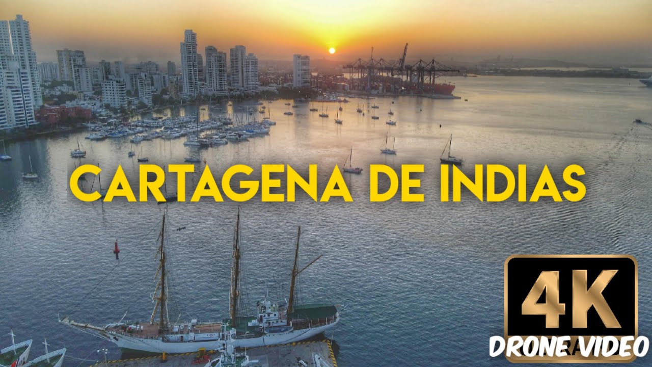 Cartagena de Indias, Colombia 4k Drone