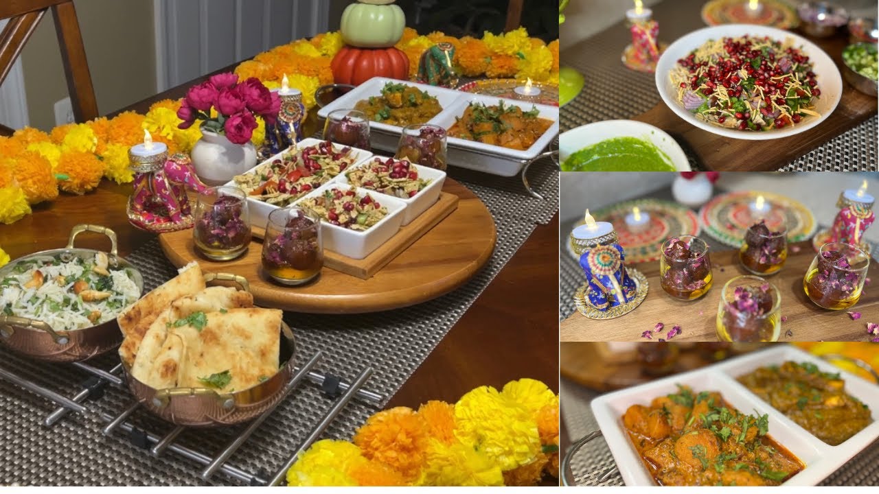Indian Dinner Party Menu:Traditional Recipes with Modern Twists | Veg Thali Recipes |Ami's Lifestyle
