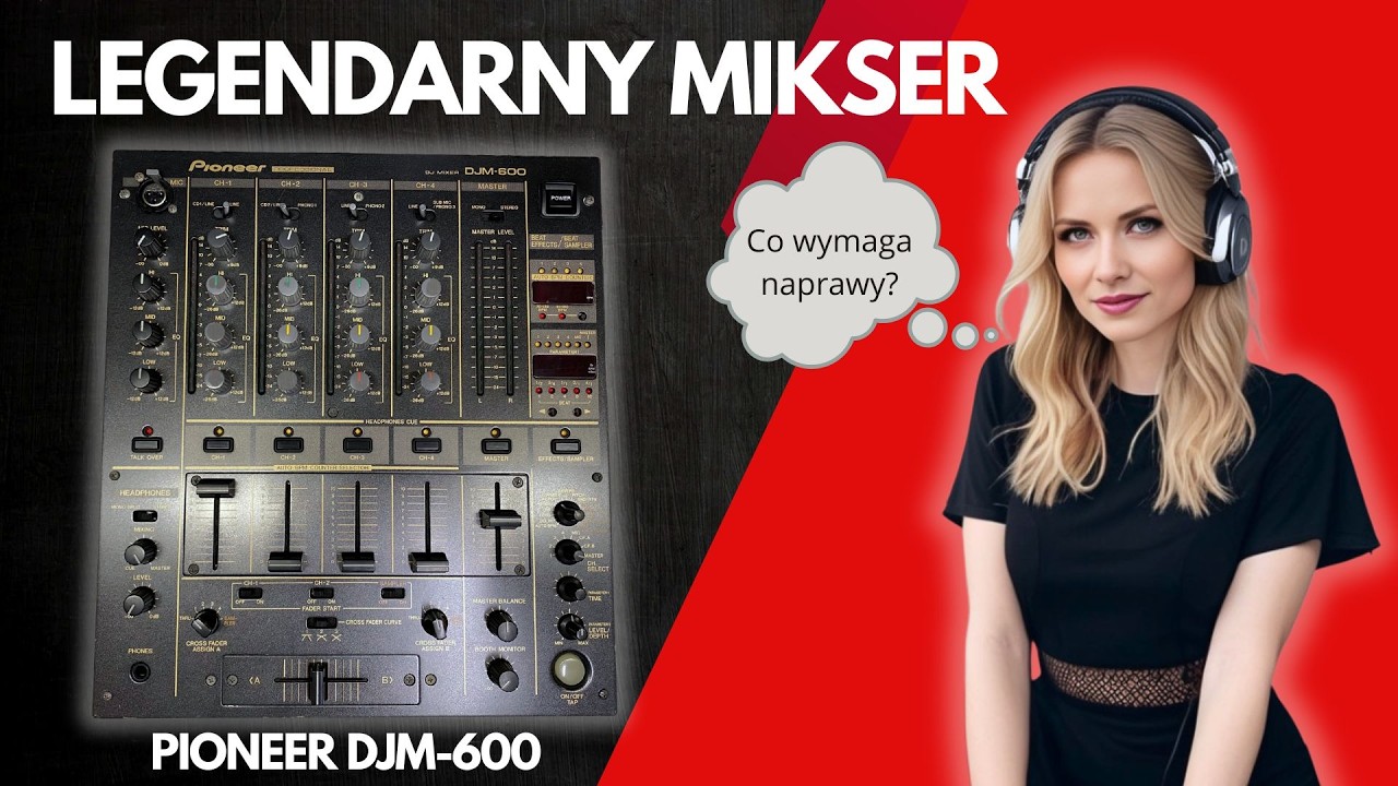 Legendarny mikser Pioneer DJM-600 i jego usterki. #pioneer #zreperujto #vintage