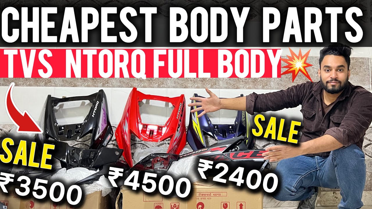 cheapest l bikes scooty body parts in Delhi ₹3500/ में TVS NTORQ Suzuki full body At Lowest price me