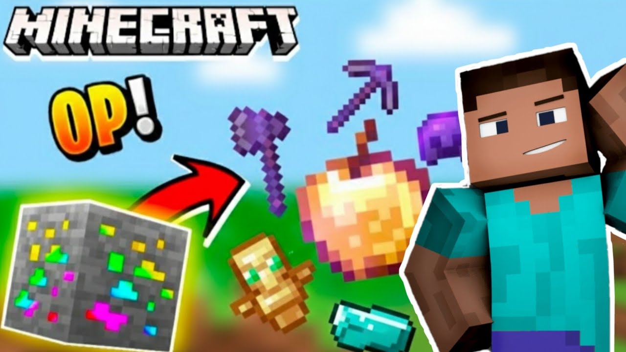 Мод Minecraft But Ores Drops OP Items для версии 1.21 | мод на улучшенную добычу руды для Minecra...