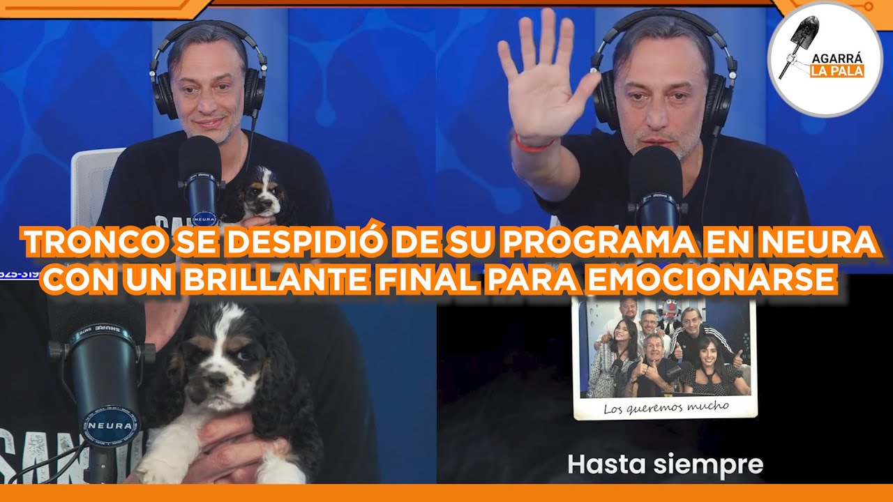TRONCO SE DESPIDI&Oacute; DE SU PROGRAMA CON UN &Eacute;PICO FINAL PARA LLORAR DE LA EMOCI&Oacute;N TOTAL EN NEURA