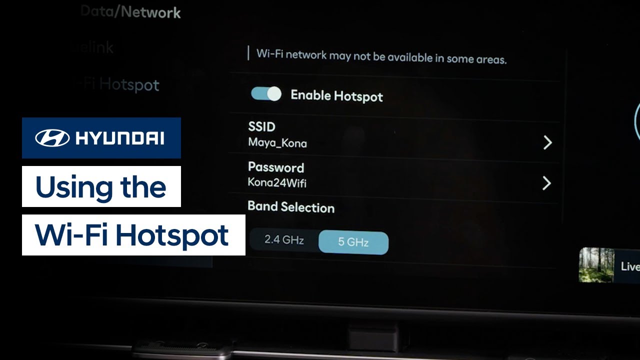 Using the Wi-Fi Hotspot | Bluelink