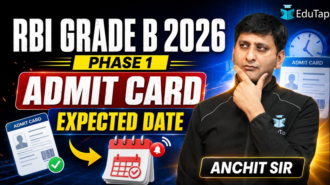 RBI Grade B 2026 Phase 1 Admit Card Release Date | Expected Timeline Based on Trends