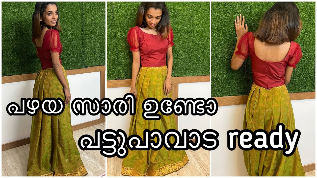 Old saree into Pattupavada