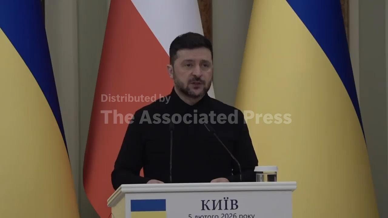 Zelenskyy comments on Abu Dhabi talks during news conference in Kyiv