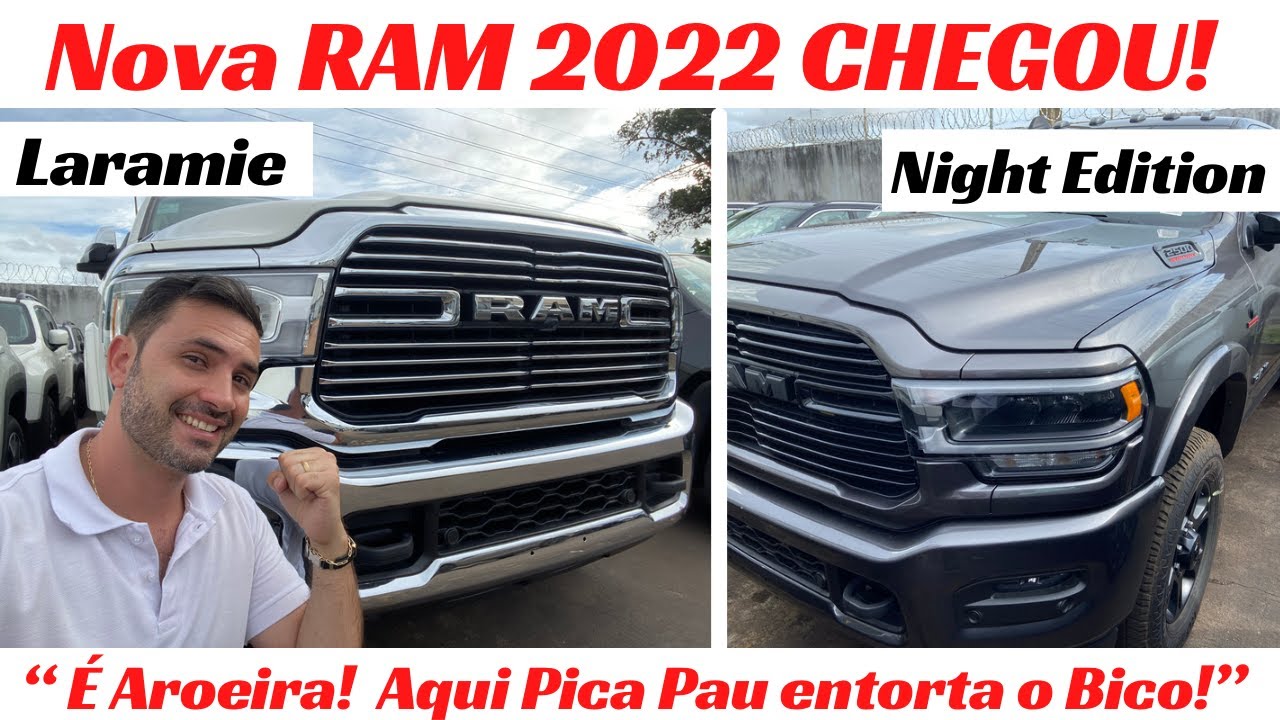 Nova Ram 2500 2022 Laramie e Night Edition CHEGARAM!