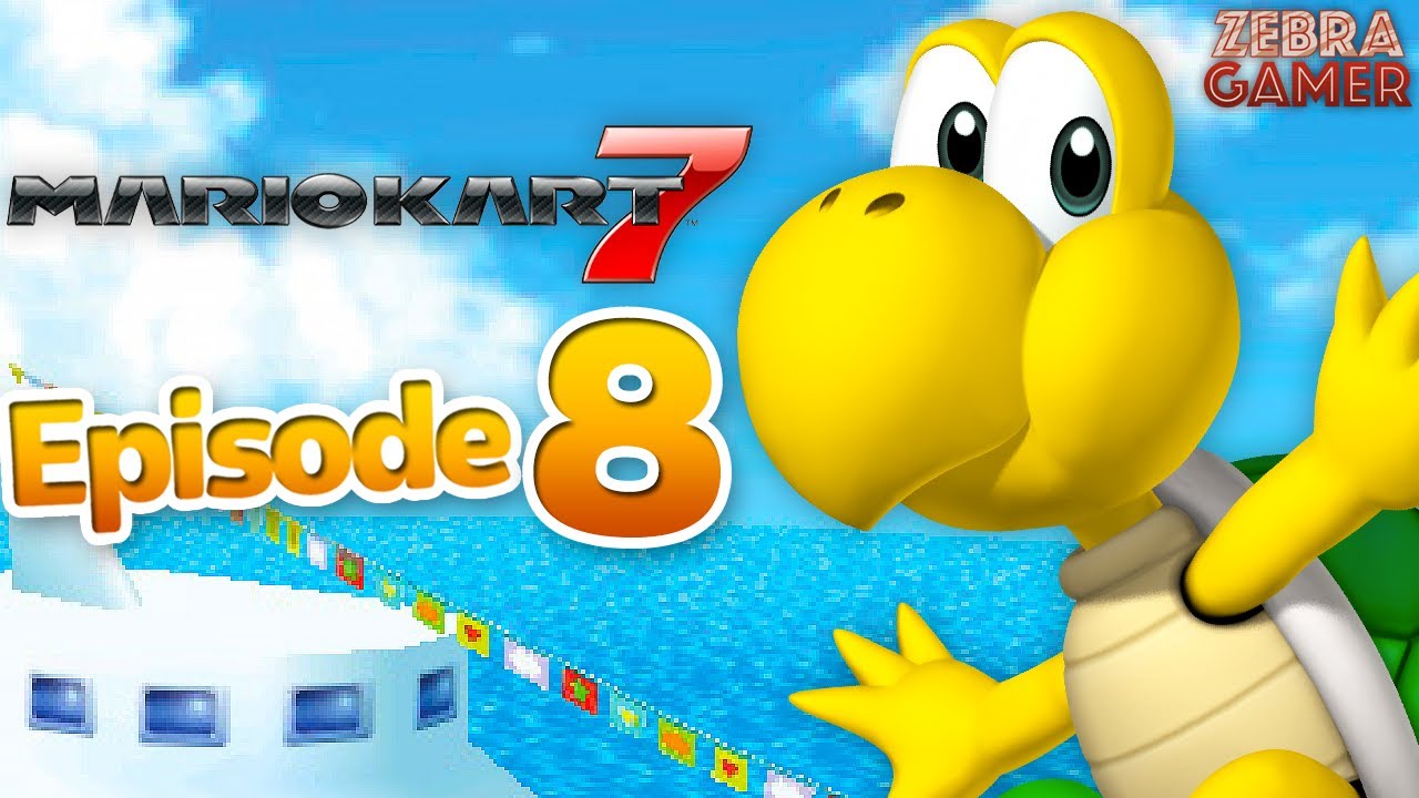 Прохождение игры Mario Kart 7, часть 8 — Koopa Troopa! Кубок Листа и Кубок Молнии на 100 куб. см!