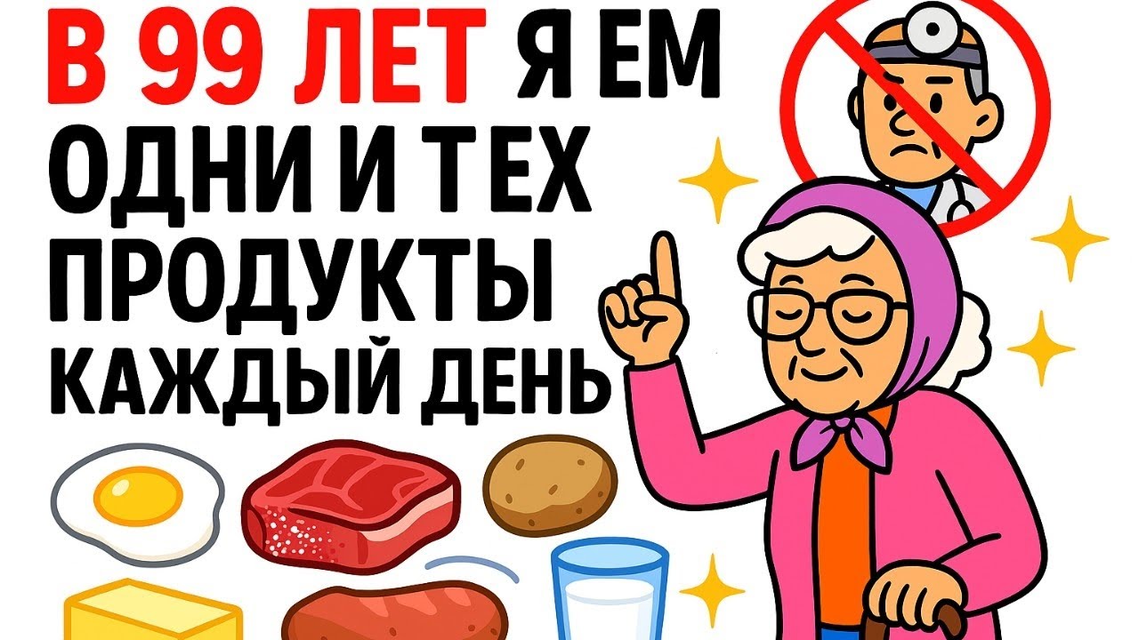 В 99, Я ем одни и те же 5 продуктов каждый день — врачи сказали, что я умру!