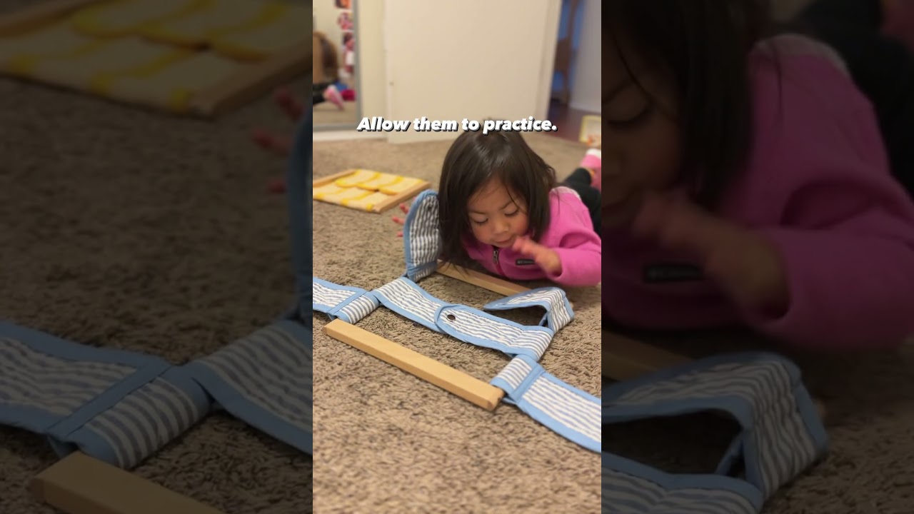 Montessori at home: Getting Dressed Independently- PRACTICAL LIFE ACTIVITY  