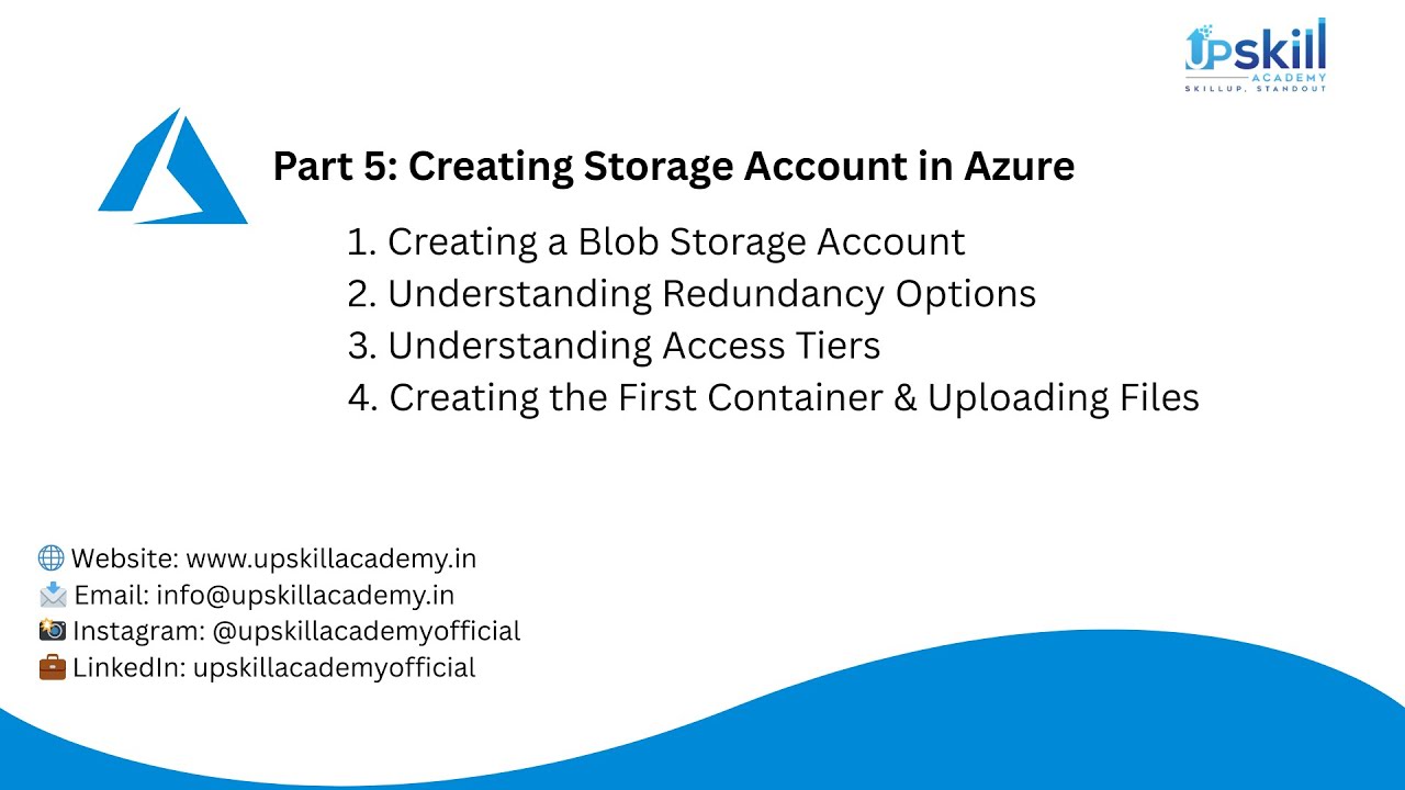 5: Creating Storage Account in Azure