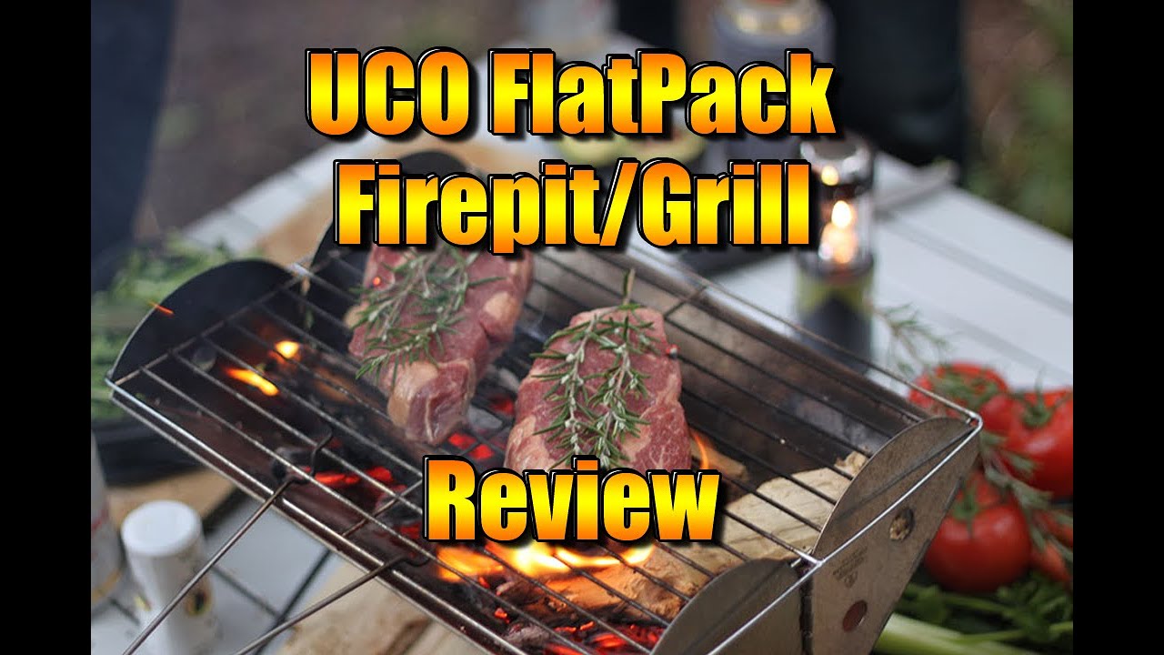 UCO Flatpack Firepit Grill Review #Camping #Hiking #Fishing #BackPacking