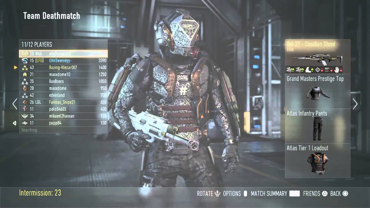 COD AW splitscreen gameplay