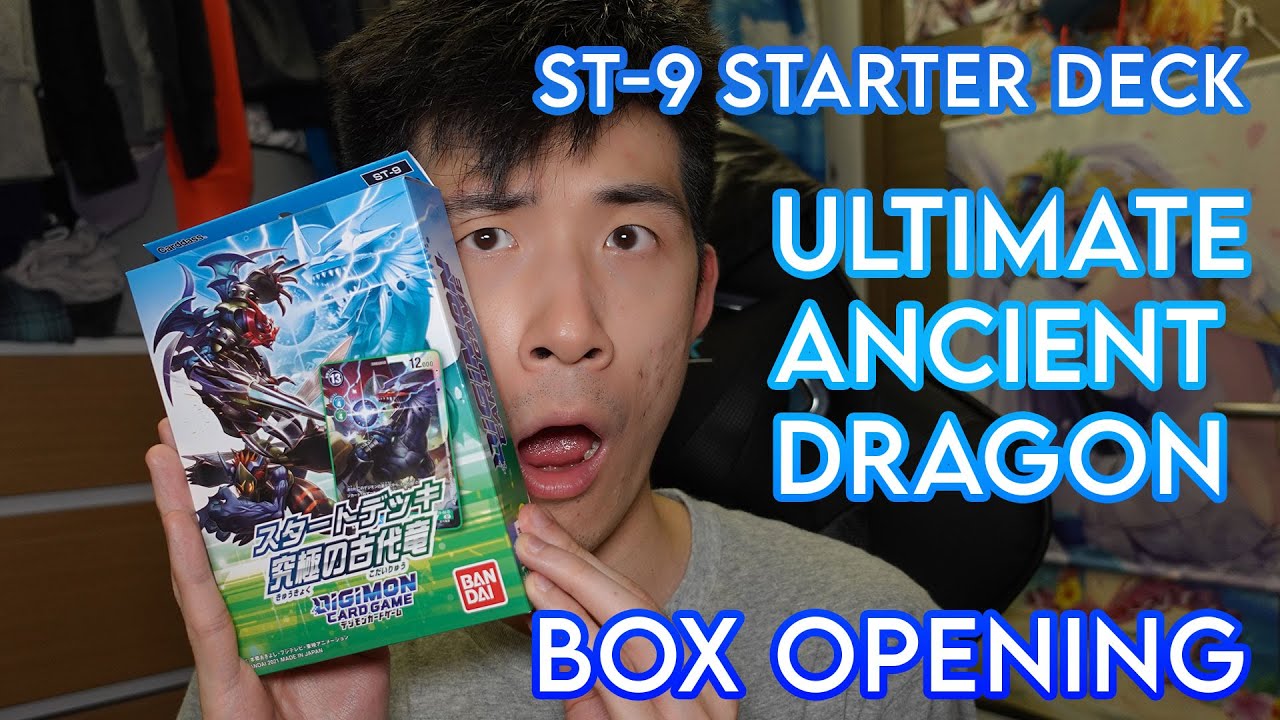 Digimon Card Game: Starter Deck Ultimate Ancient Dragon Unboxing! (ST-9)
