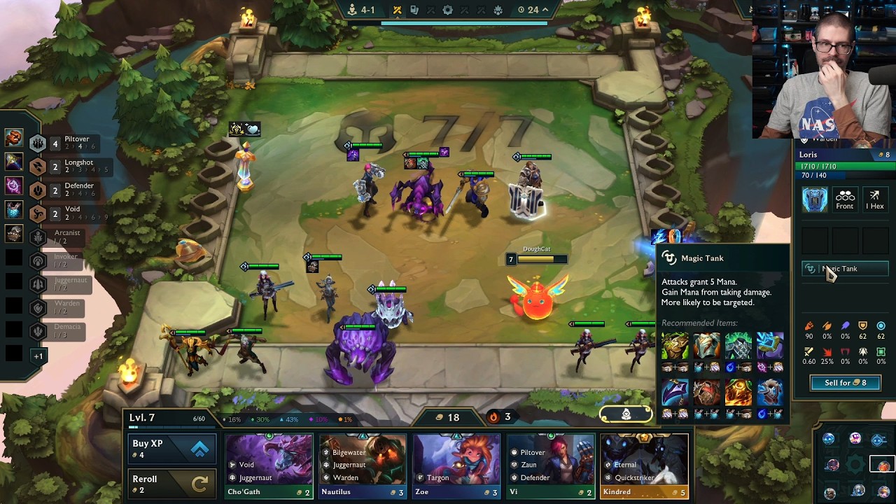 More games of TFT today. Still going between Silver III and II but might end up back in IV. ;D