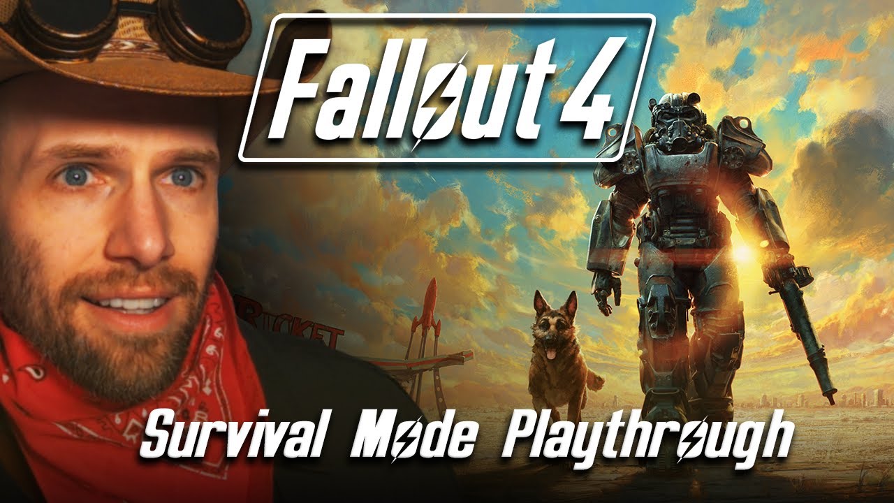 Fallout 4: Survival Mode Suffering - 🔴 LIVE