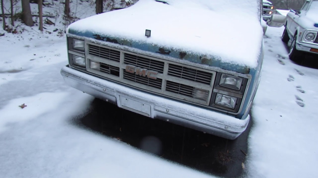 Cold start 3 Vintage Chevrolet Trucks