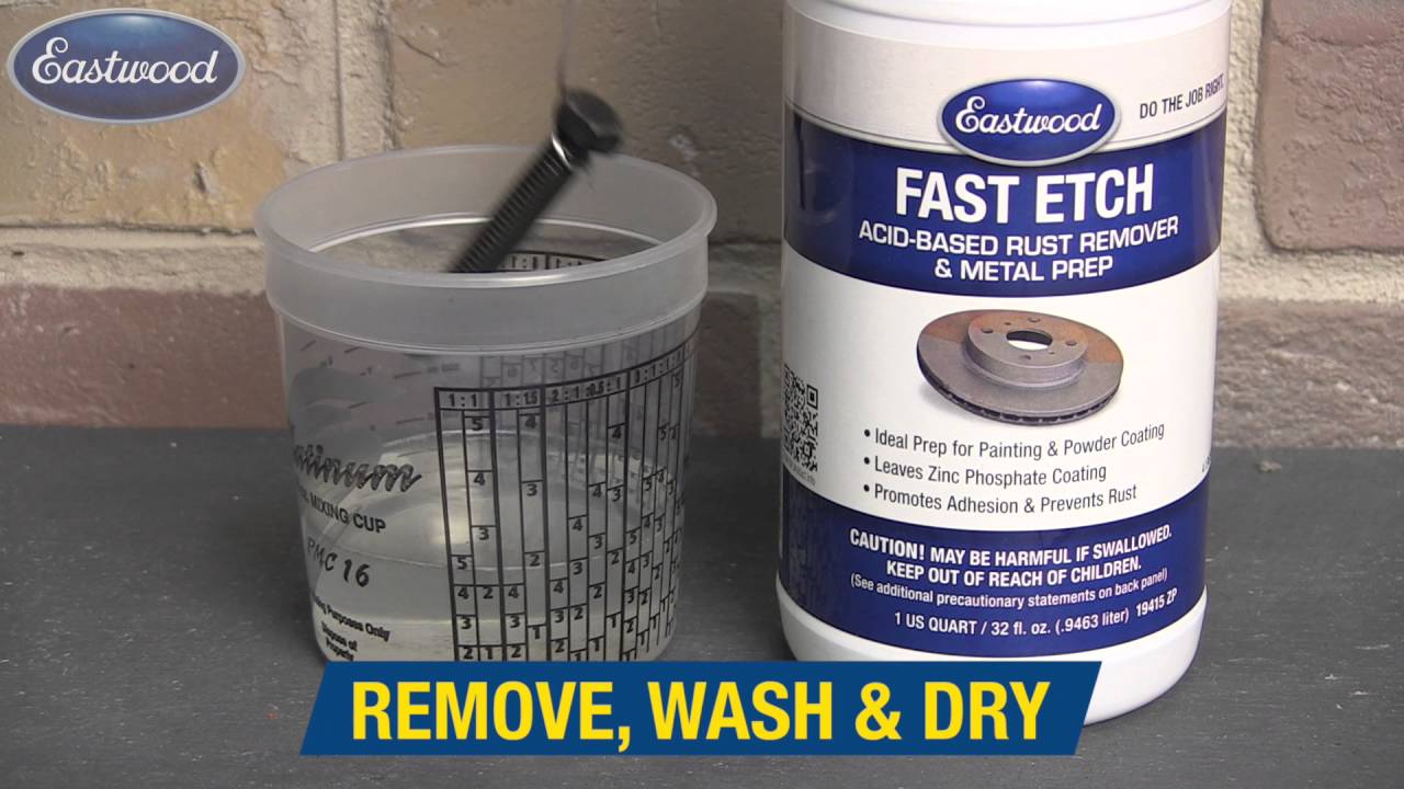 How to Remove Rust From Hardware! Best Rust Remover - Fast Etch from Eastwood!