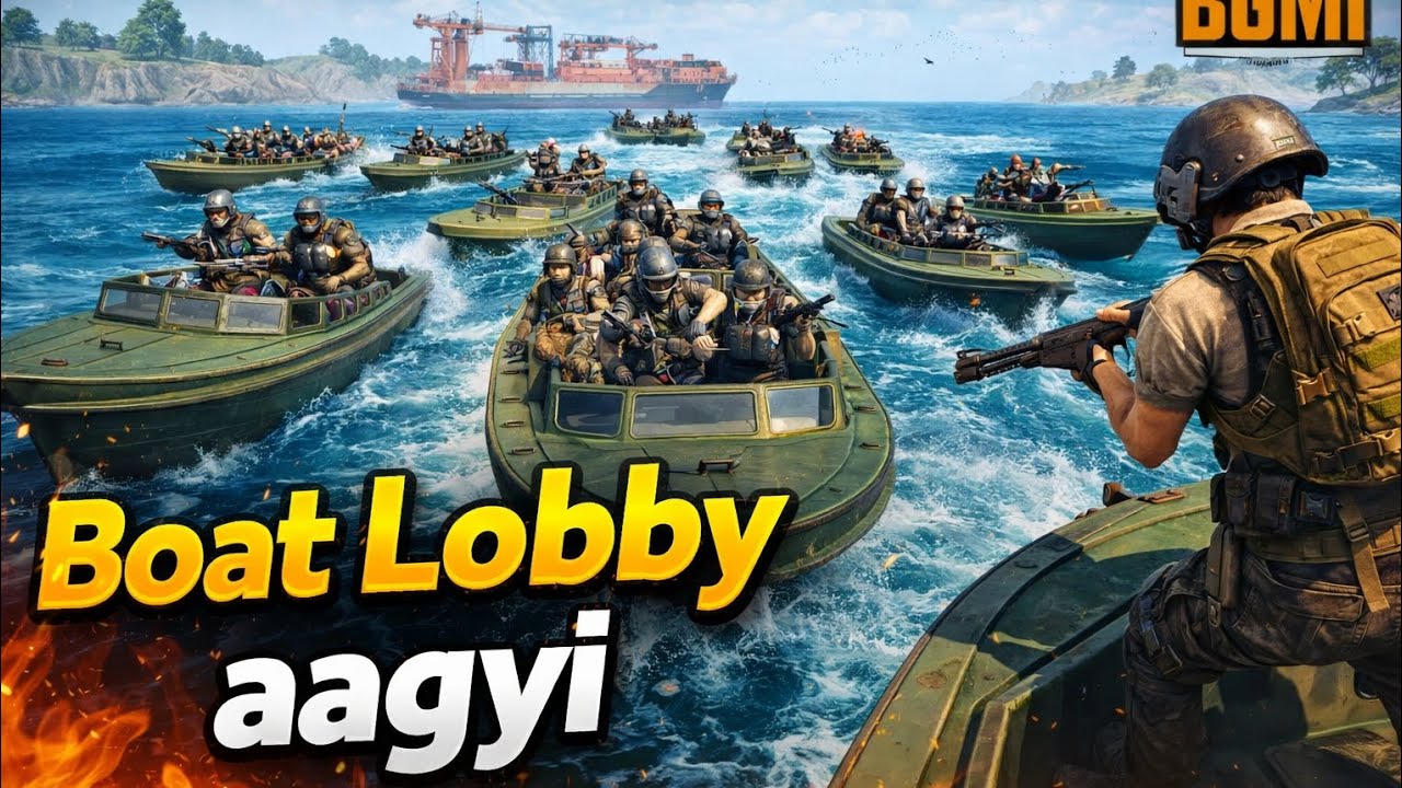 WHY BGMI GIVING BOAT LOBBY 🤷 || ONLY 1 PRO SQUARD IN MATCH