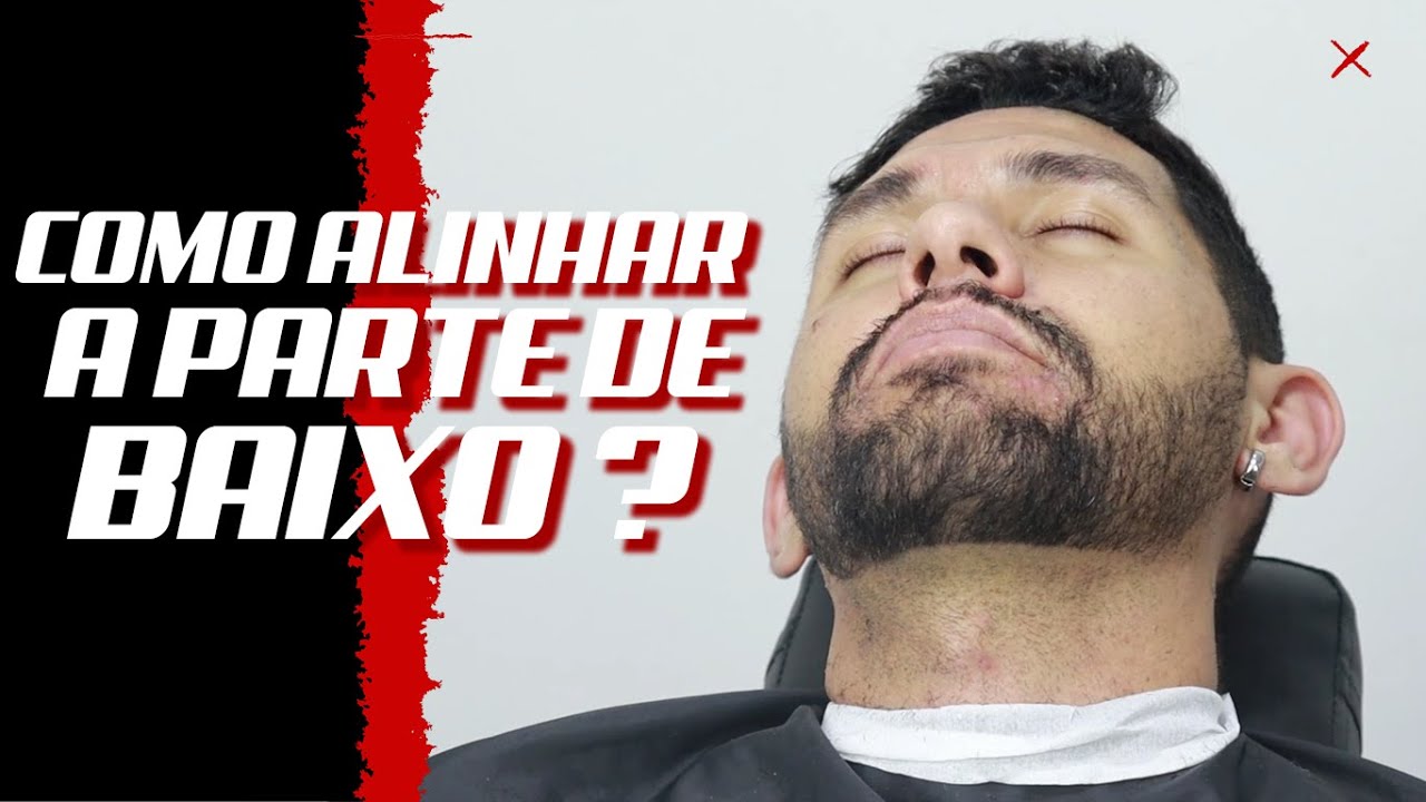 ALINHAMENTO DA BARBA NA PARTE DE BAIXO | BARBEIRO BARBOSA